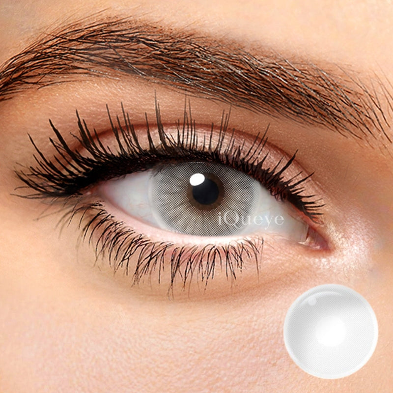 Hidrocor Ice Gray Non-prescription Yearly Colored Contacts