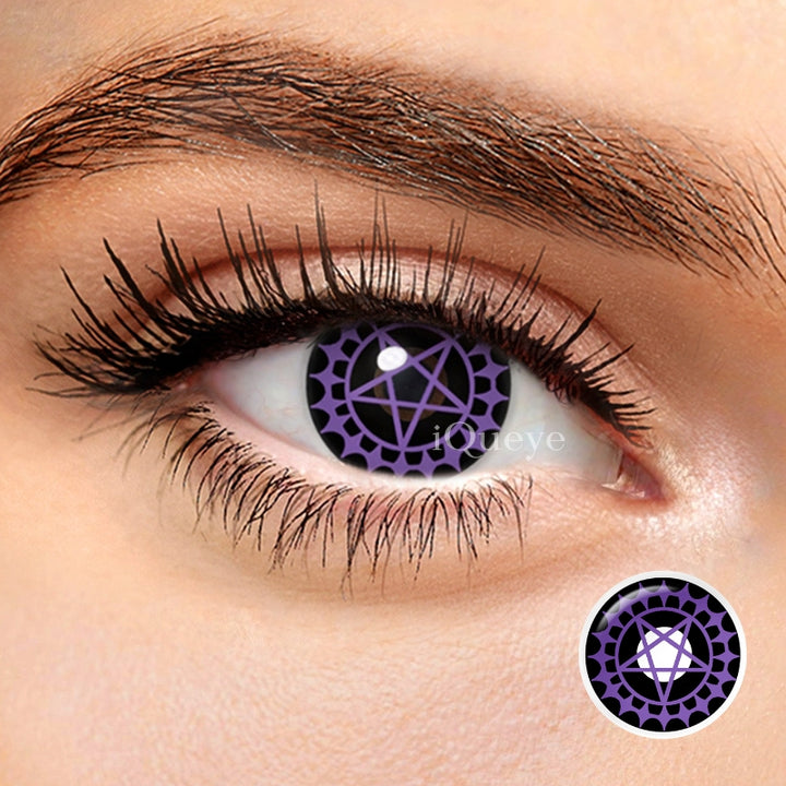 Black Butler Ciel Phantomhiveb Purple Non-Prescription Yearly Cosplay Contacts