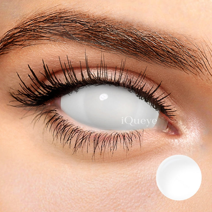 Blind White Sclera Non-Prescription Yearly Cosplay Contacts