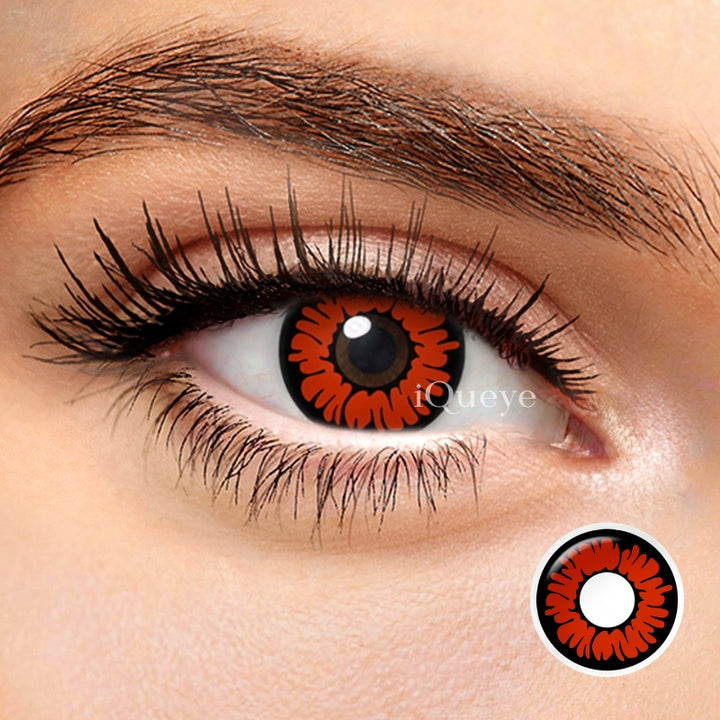 Demon Glamor Red Non-Prescription Yearly Cosplay Contacts