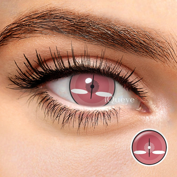 Demon Slayer Nezuko Red Non-Prescription Yearly Cosplay Contacts