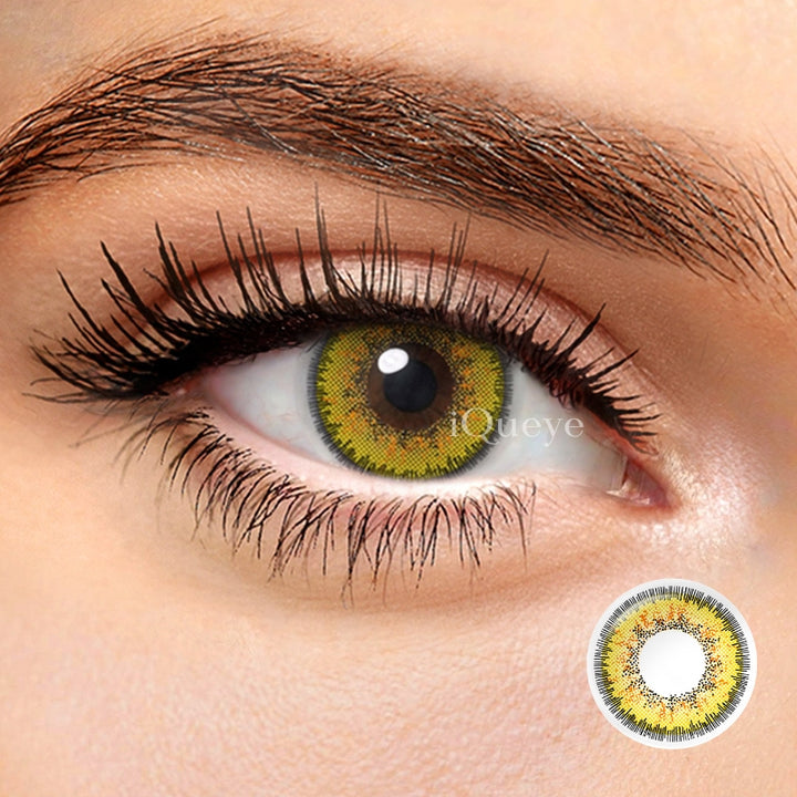 Envy Yellow Non-Prescription Yearly Cosplay Contacts