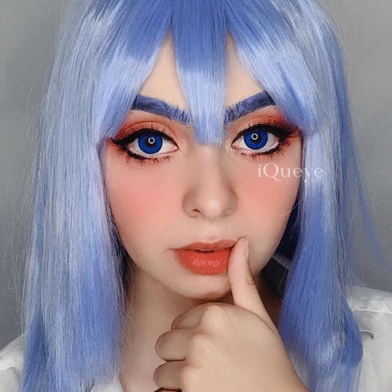 Glamor Blue Non-Prescription Yearly Cosplay Contacts