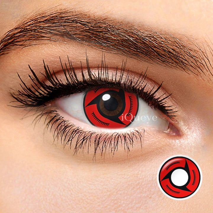 Naruto Itachi Mangekou Sharingan Non-Prescription Yearly Cosplay Contacts