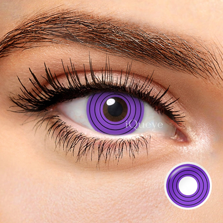 Naruto Purple Rinnegan Non-Prescription Yearly Cosplay Contacts