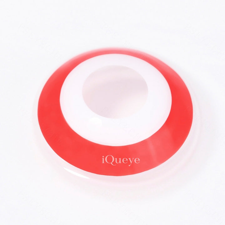 Red Ring Non-Prescription Yearly Cosplay Contacts