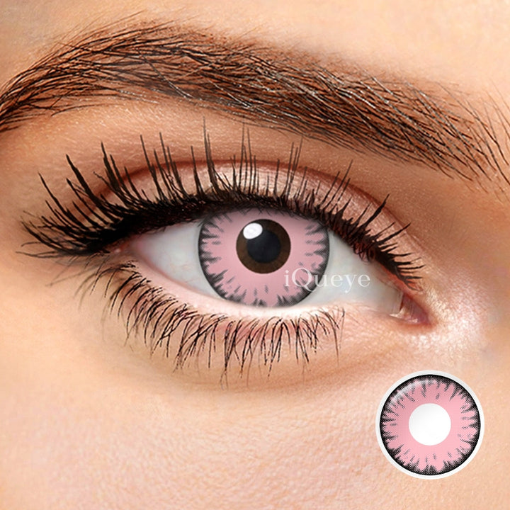 Twilight Vampire Pink Non-Prescription Yearly Cosplay Contacts