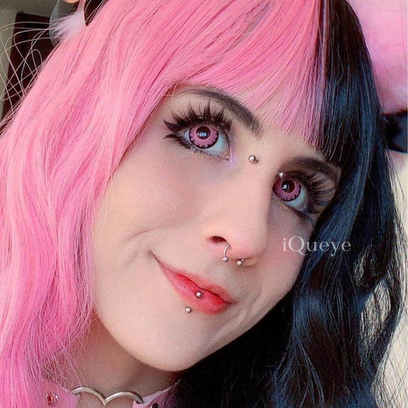 Twilight Vampire Pink Non-Prescription Yearly Cosplay Contacts