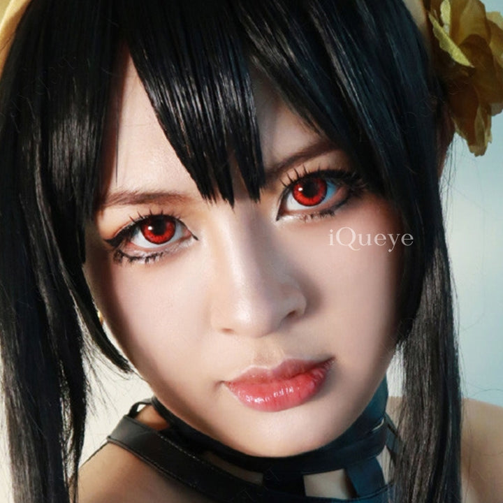 Twilight Vampire Red Non-Prescription Yearly Cosplay Contacts