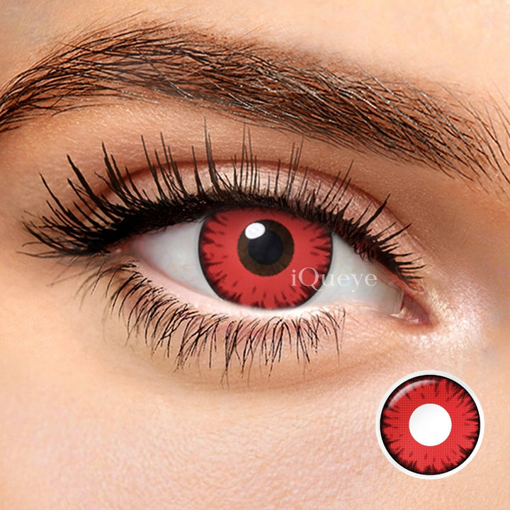 Twilight Vampire Red Non-Prescription Yearly Cosplay Contacts