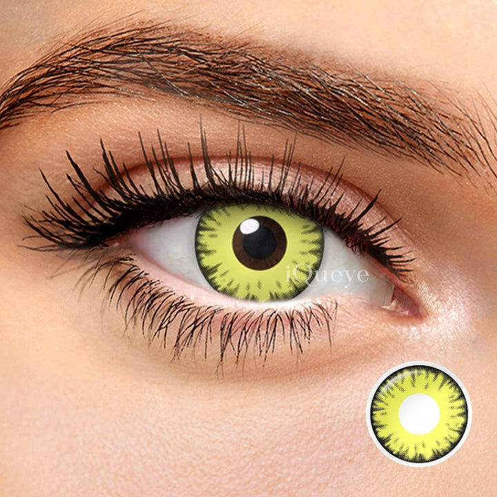 Twilight Vampire Yellow Non-Prescription Yearly Cosplay Contacts