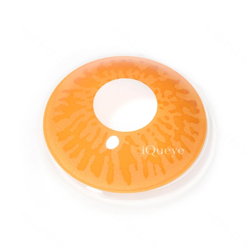 Werewolf Flame Orange Non-Prescription Yearly Cosplay Contacts