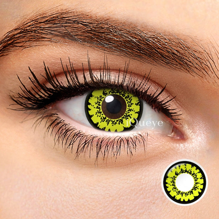 Mirage Yellow Non-Prescription Yearly Cosplay Contacts